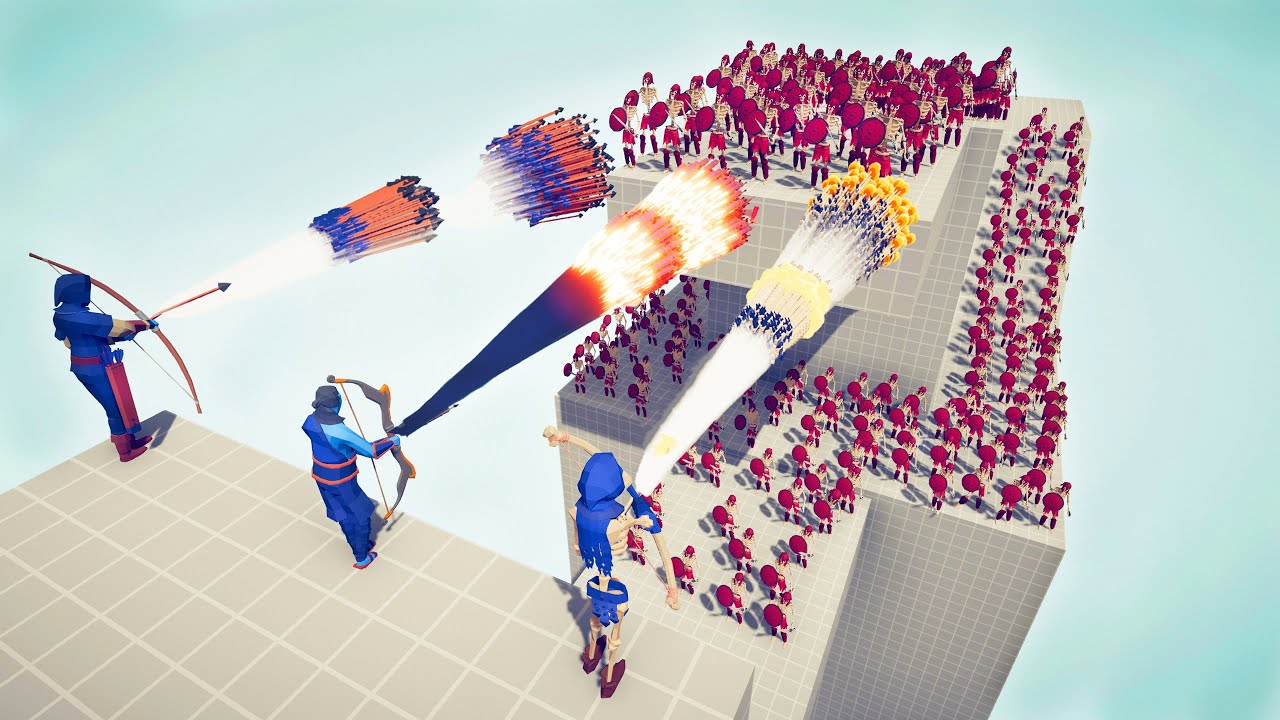 TRIO GODS vs 100x ARMIES - Totally Accurate Battle Simulator TABS