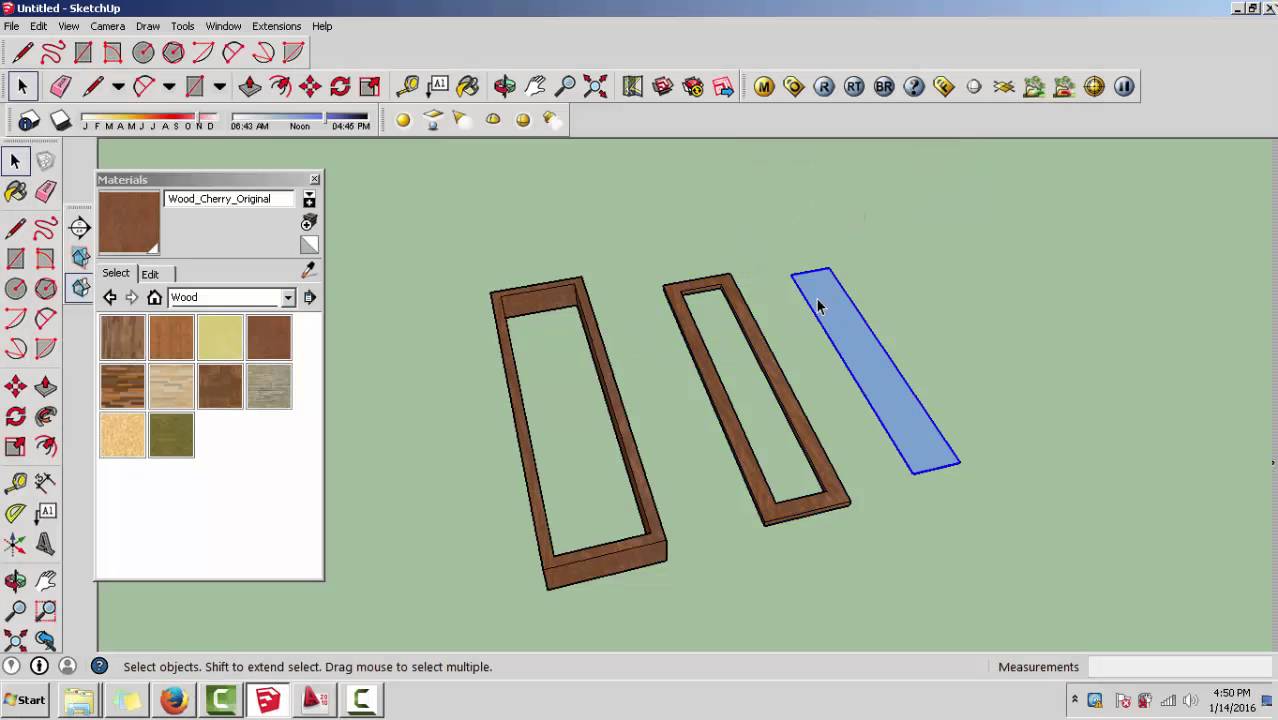 google sketchup cara mudah membuat jendela di google sketchup untuk pemula