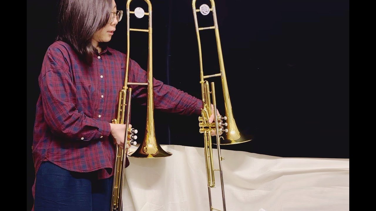 YSL-354V JTB700V バルブトロンボーン 比較 ピストン トロンボーン 吹いてみた 吹奏 比較 Valve Trombones JUPITER YAMAHA