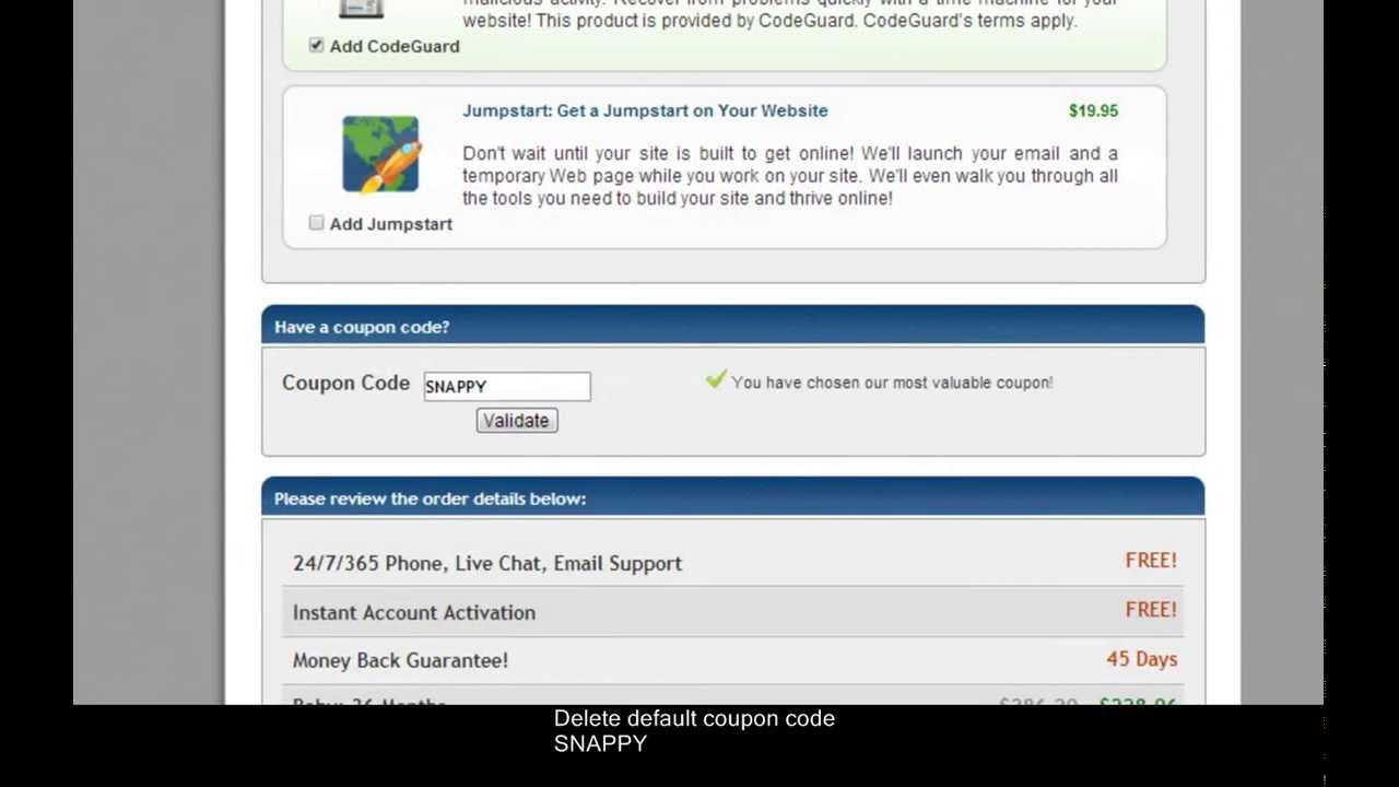 Hostgator Coupon Tutorial Lesson 1 Web Hosting