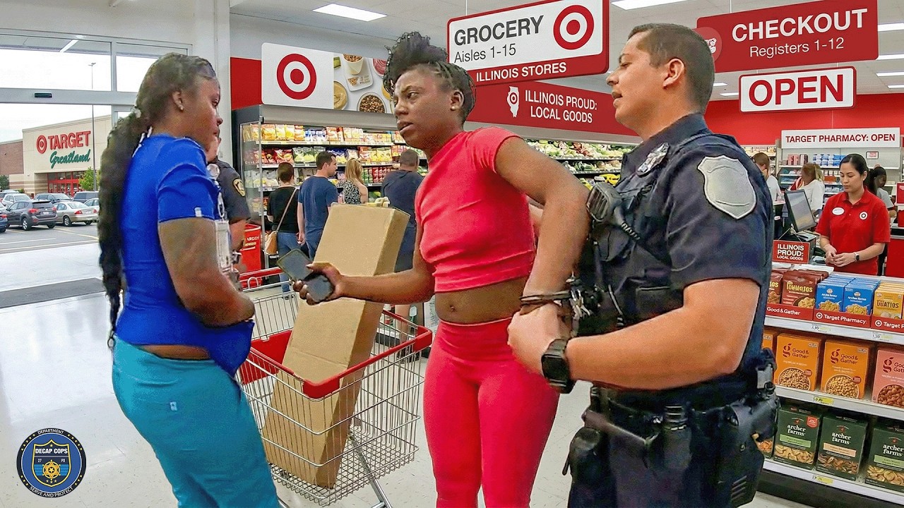 Беременная Карен думает, что может воровать в Target | Полиция арестовывает Карен