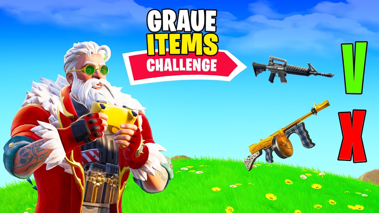 Diese Fortnite Challenge hat mich fertig gemacht… (nur graue Items)