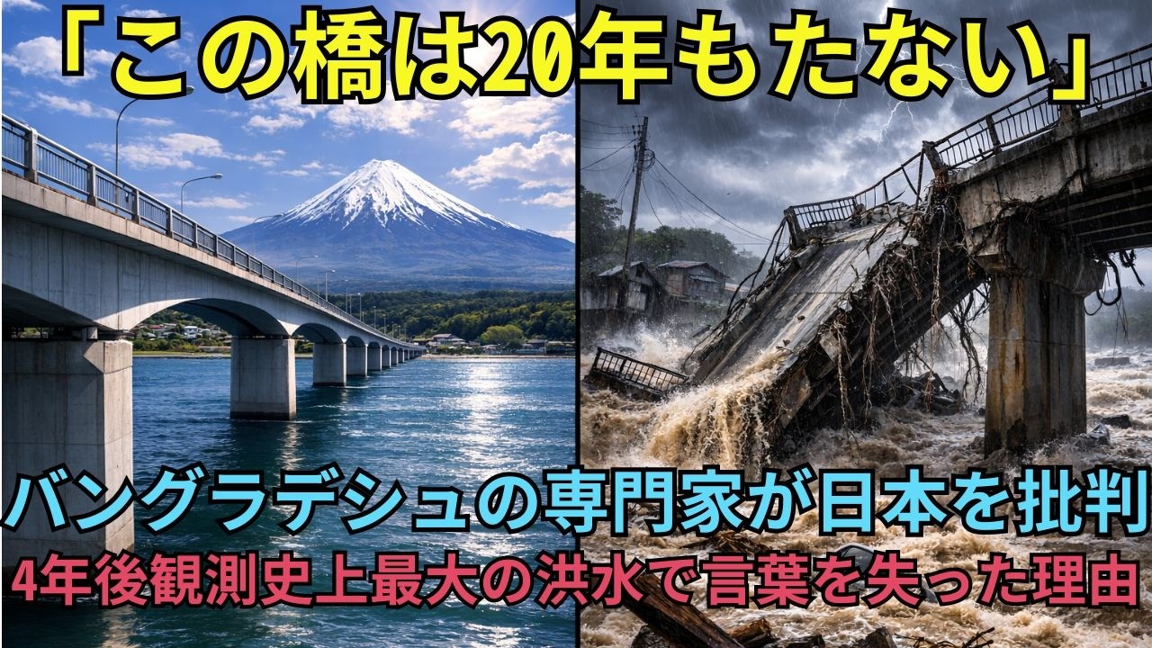 【海外の反応】「日本は遅すぎる」と批判した女性技術者が観測史上最大の洪水で847人の命を救った橋に涙した衝撃の理由