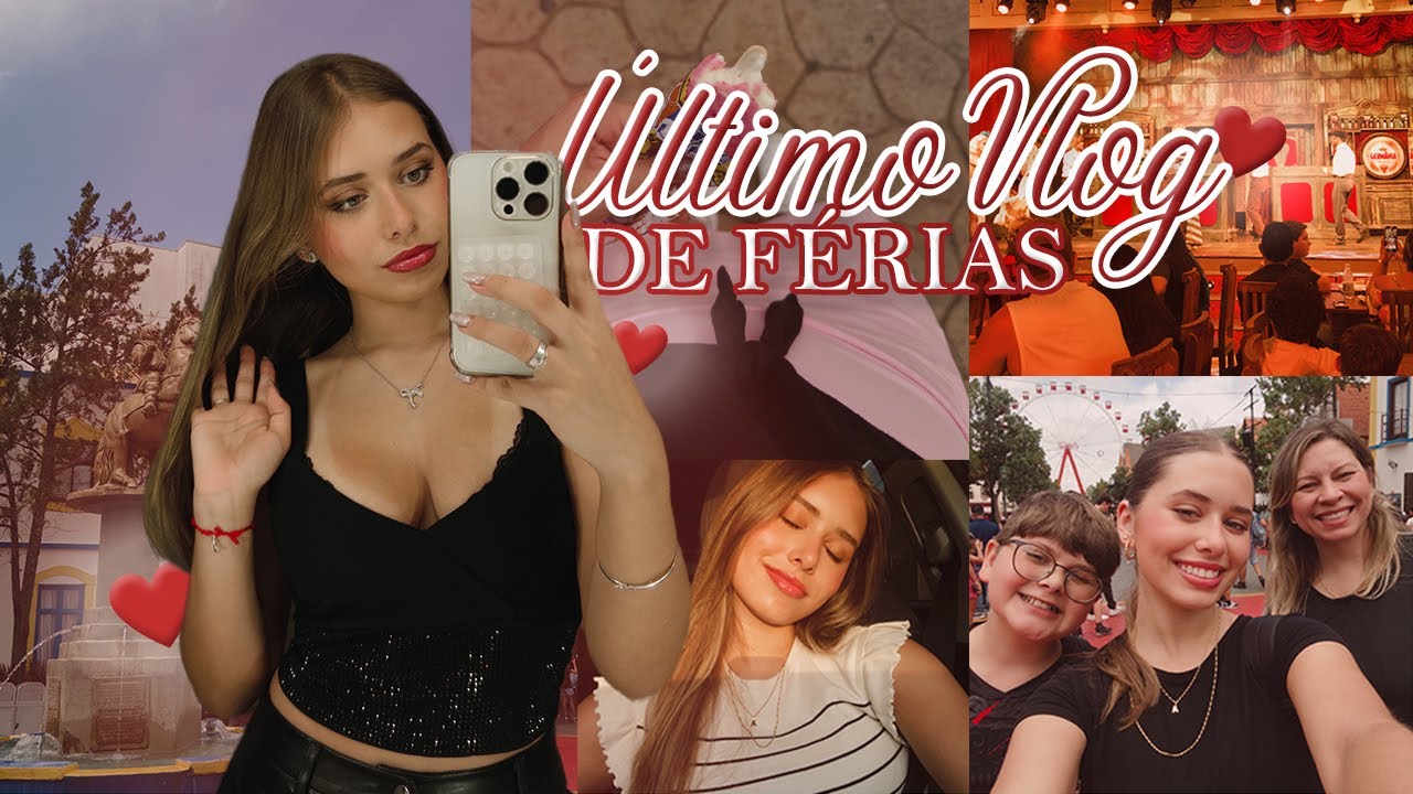 MINHA ÚLTIMA SEMANA DE FÉRIAS | dia no hopi hari, aniversários e shopping! - Luiza Vinco