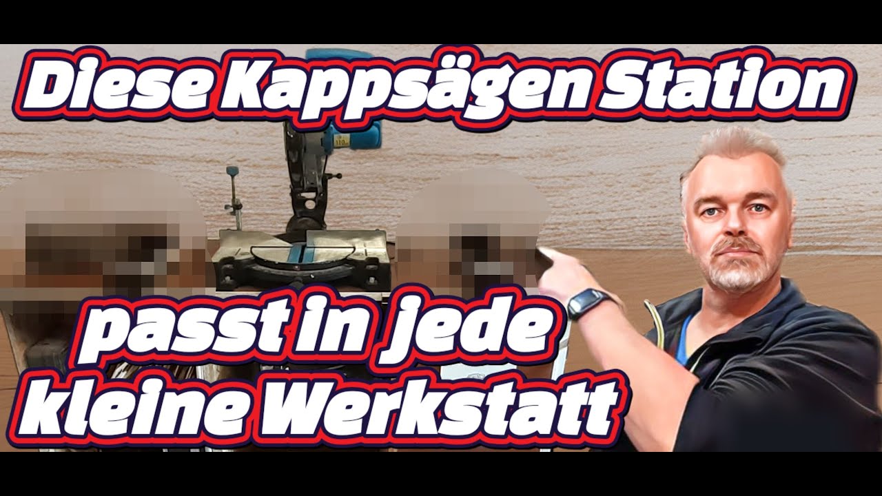 #77 Kapps&auml;gen Station f&uuml;r JEDE kleine Werkstatt/Miter Saw Station #woodworking #diy #werkstatt