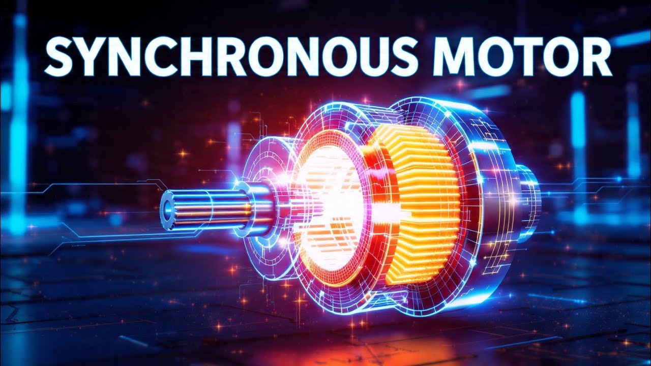 Synchronous Motor Working principle and Construction Explained in hindi P-1 #deep_drive