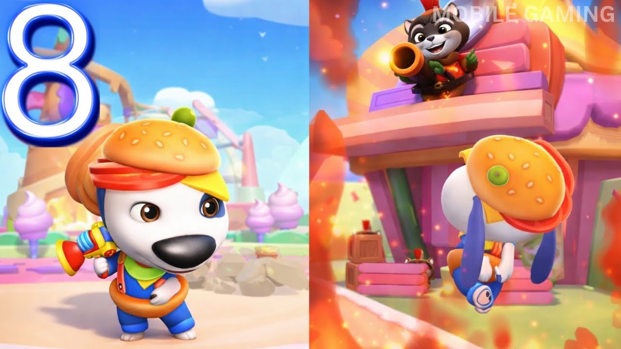 Talking Tom Blast Park Forward vs Reverse Gameplay Walkthrough Part-8 | MOBILE GAMING 