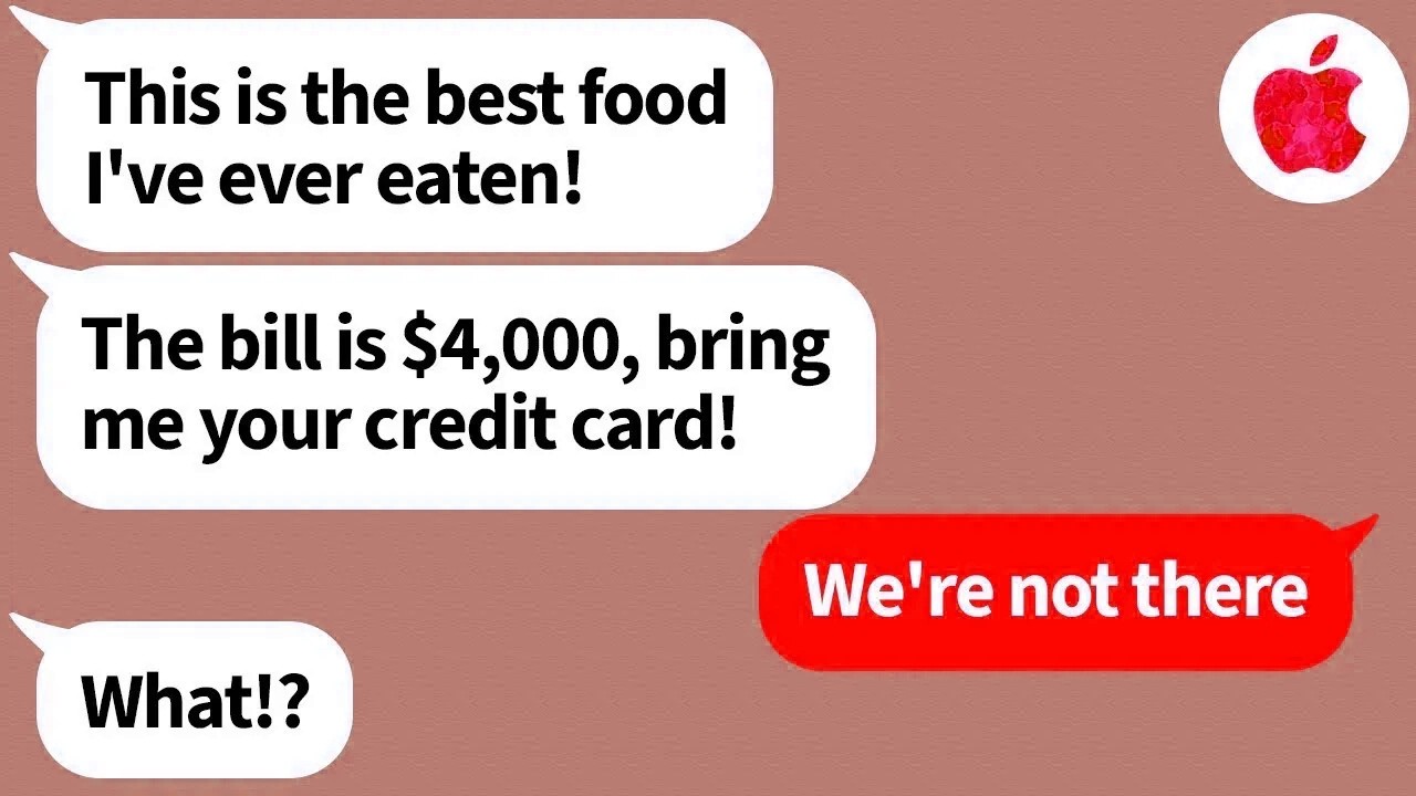 【Apple】A moochy woman tried to impose on our family dinner, but it backfired big time