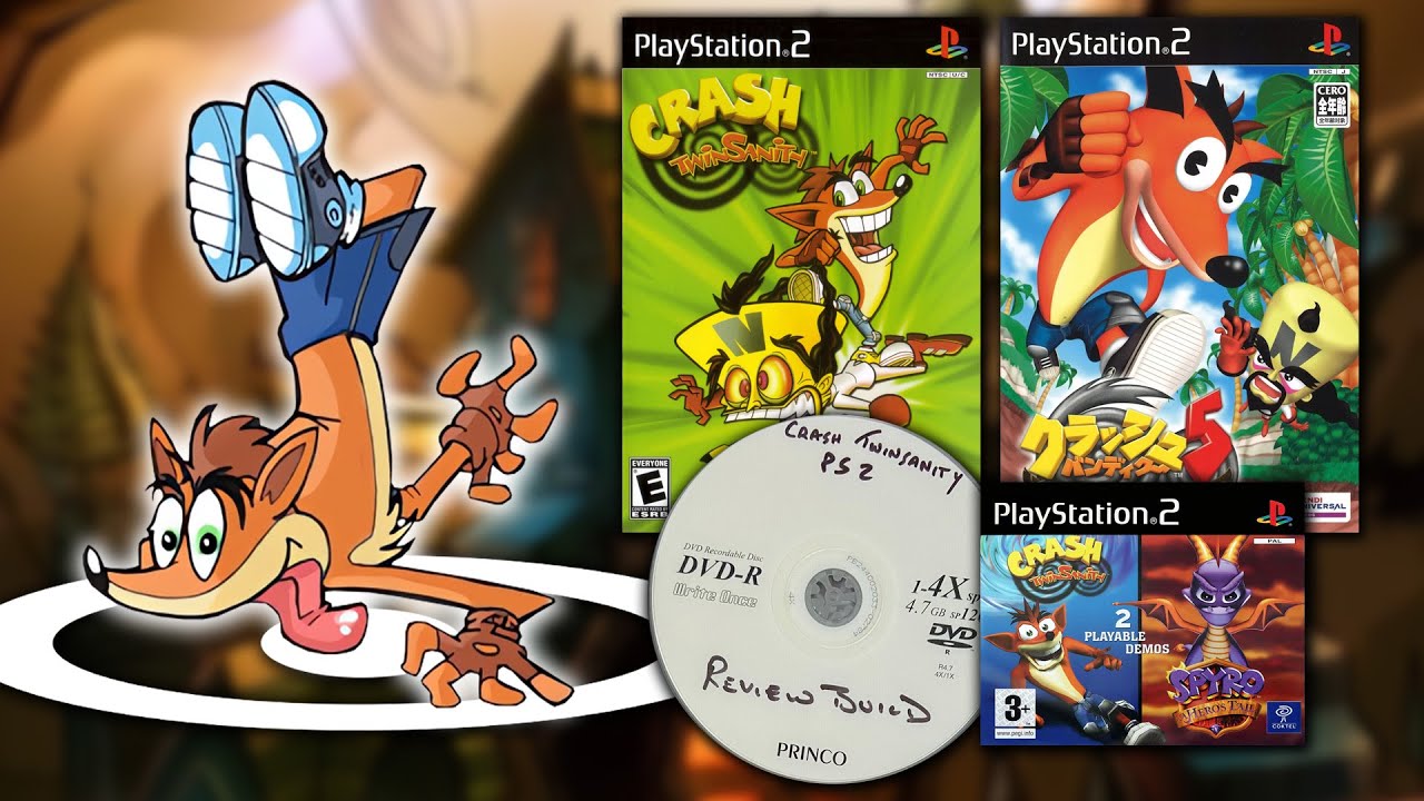 Quais versões existem de Crash Twinsanity?