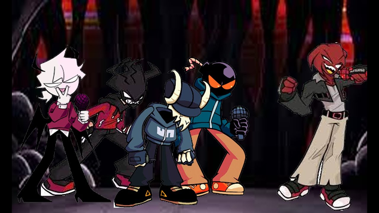 FNF Triple Trouble but it's Selever, Agoti, Tabi and Whitty Vs Aldryx