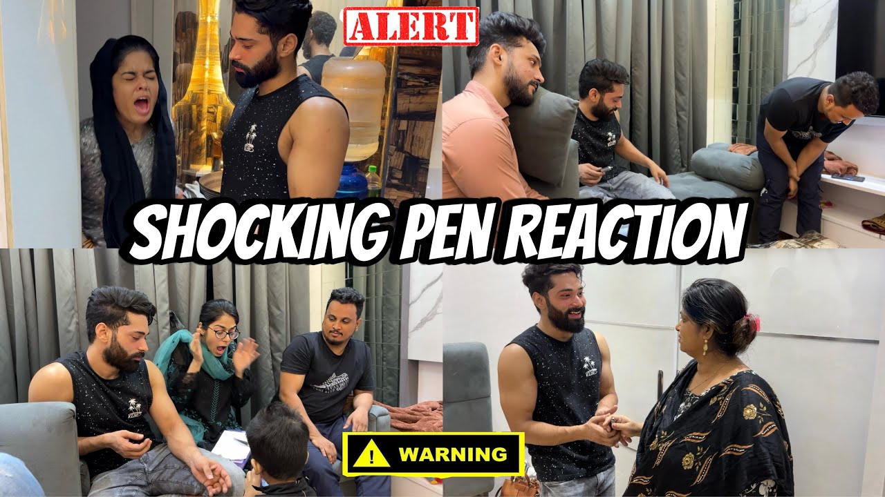 Shocking Pen 😳 | Family And Friends Reaction | Zeeshan And Abresh