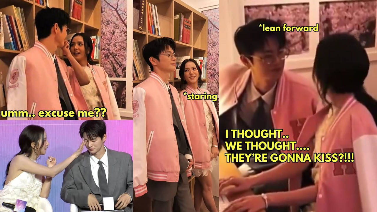 Inguk leaning forward a bit for the kiss not knowing Jisoo is just teasing him??? MY PARENTS 😭