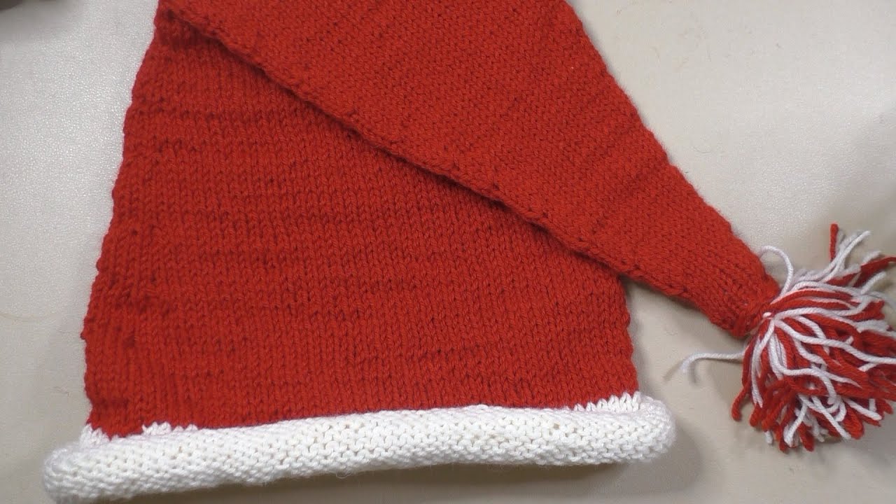 Weihnachtsmütze  stricken Christian / Mütze stricken / Maschenschäfchen