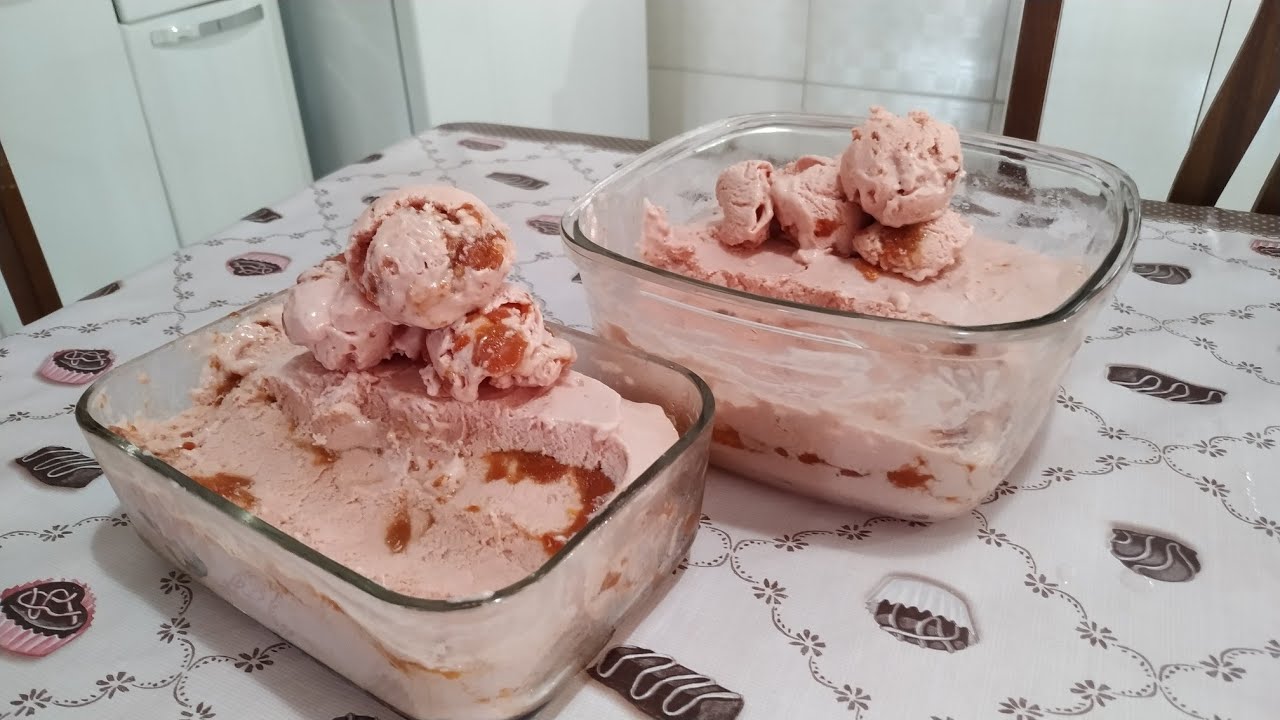 Sorvete de Goiaba Cremoso igual ao da Sorveteria!! Receita Caseira!