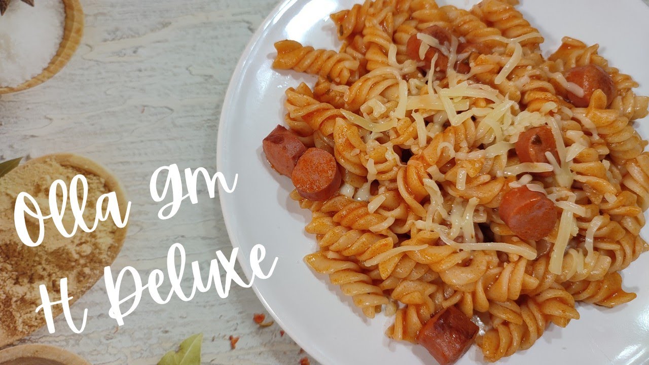 MACARRONES CON SALCHICHAS, rápidos y fáciles con la OLLA GM H DELUXE!!!