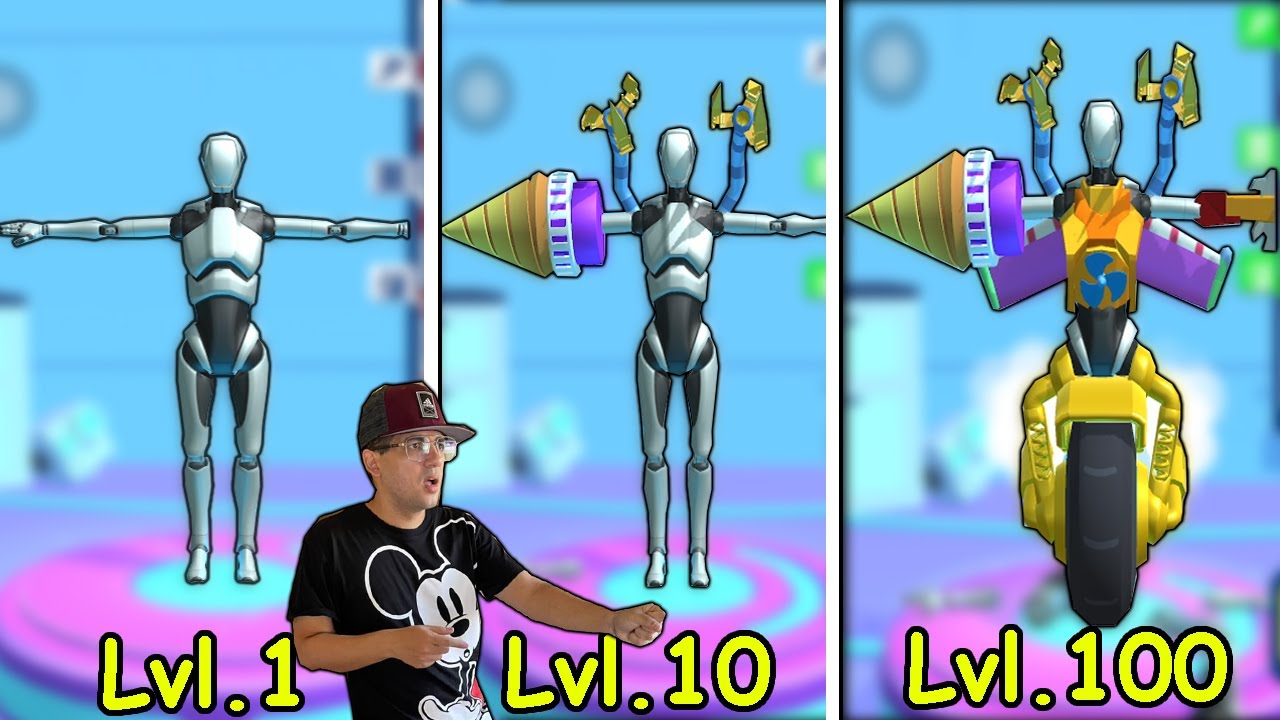 MISTUREI PEÇAS DIFERENTES NO ROBÔ DE METAL E DEIXEI INVENCÍVEL - Merge Cyborg (Jogos de celular)