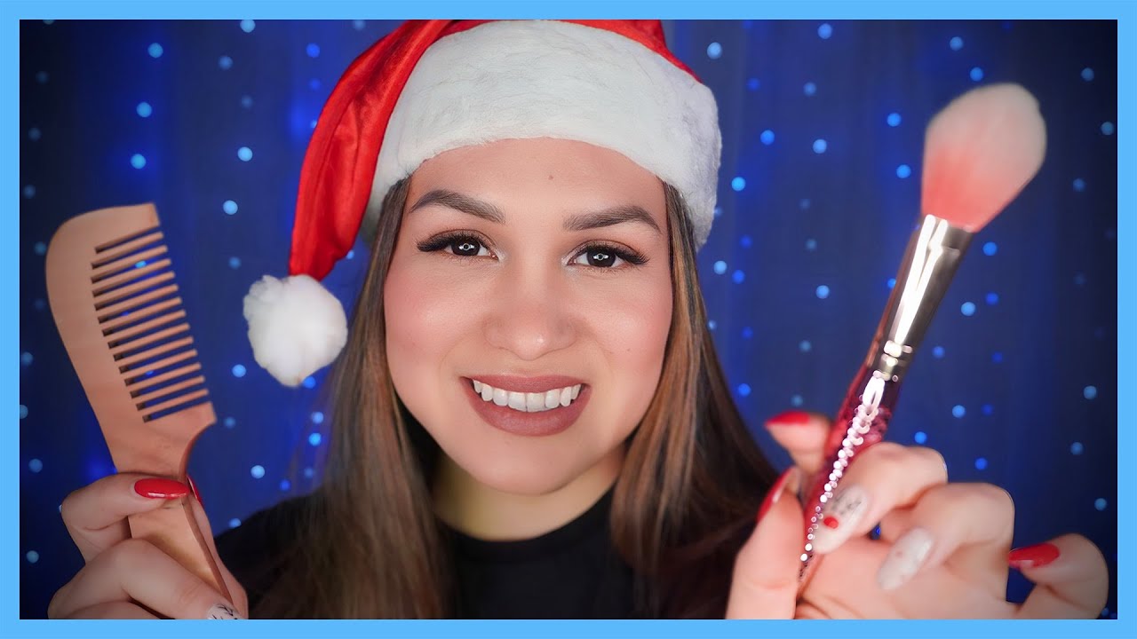 asmr navidad 🎄 tu prima buena onda 🎄 te peino y te maquillo | Soul ASMR