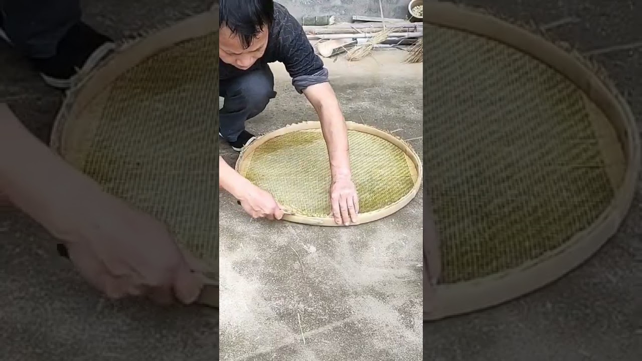 制做一塊篩茶葉的手工篩子，做要一天時間，不好定價。貴了別人說貴了，便宜了自己不合算，網友們您們覺的賣多少合適，幫忙定個價吧！手工竹編 手工制作