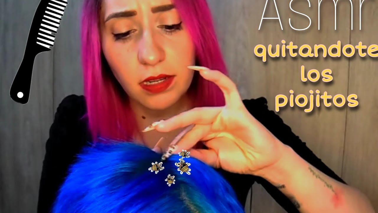 ASMR 👾🚫👾 te saco los piojos  👾// Gabii ASMR