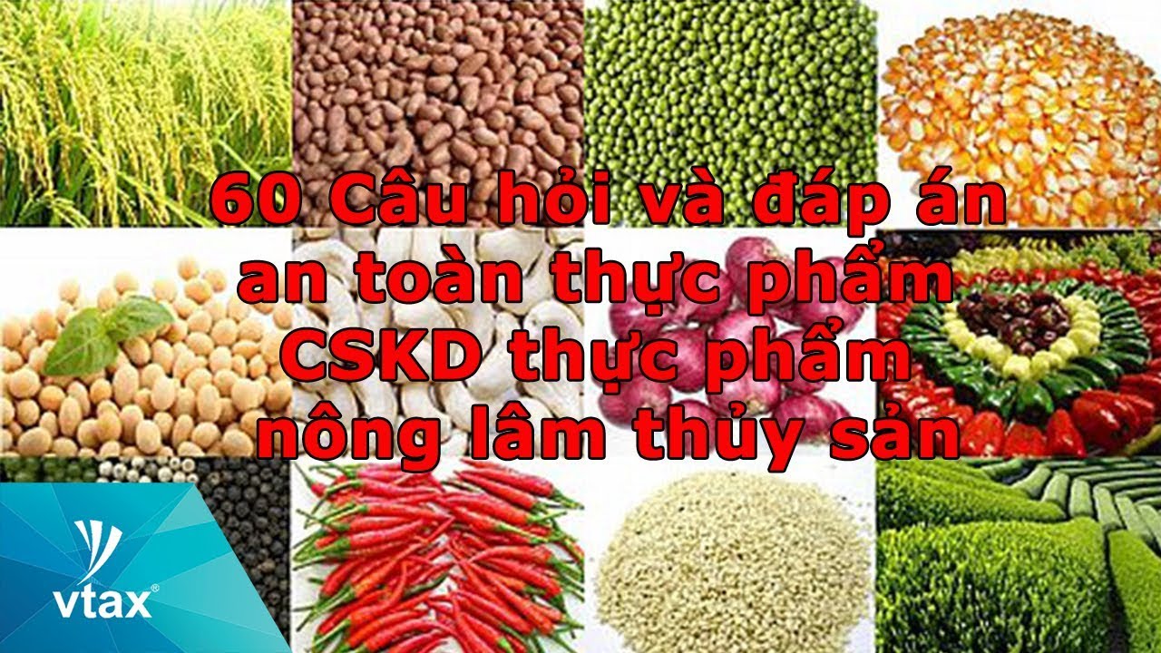 60 câu hỏi và đáp án an toàn thực phẩm CSKD thực phẩm nông lâm thủy sản Bộ NNPTNT | VTAX Corp
