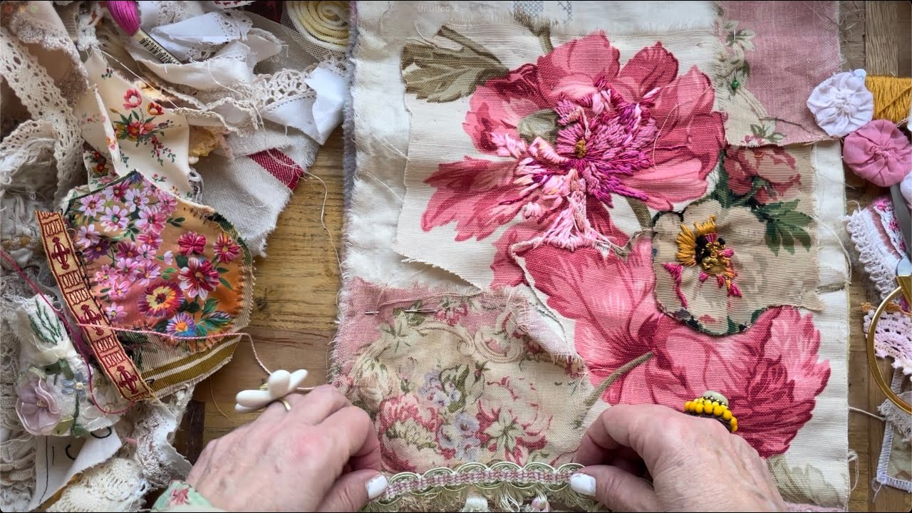 #slowstitching | Hearts and Flowers Part 2