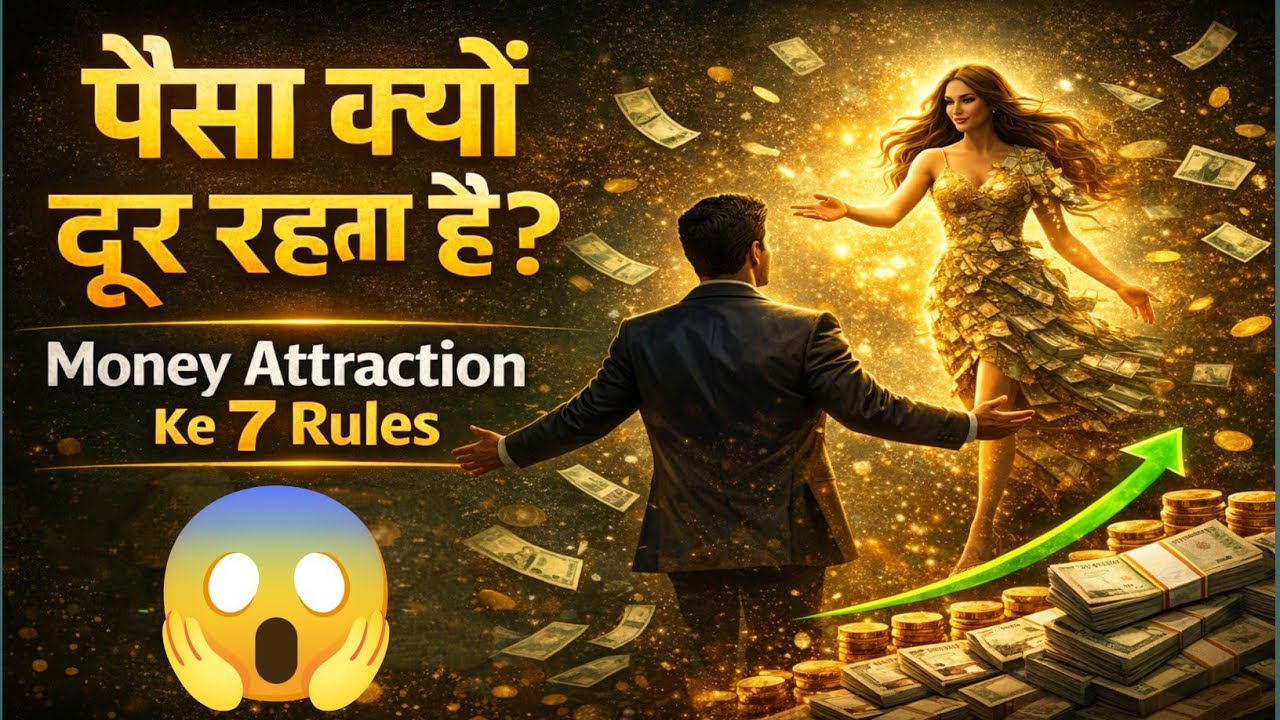 पैसा खुद तुम्हारे पीछे भागेगा! 😱Money Attraction के 7 Rules | Law of Attraction Hindi 2026🤑