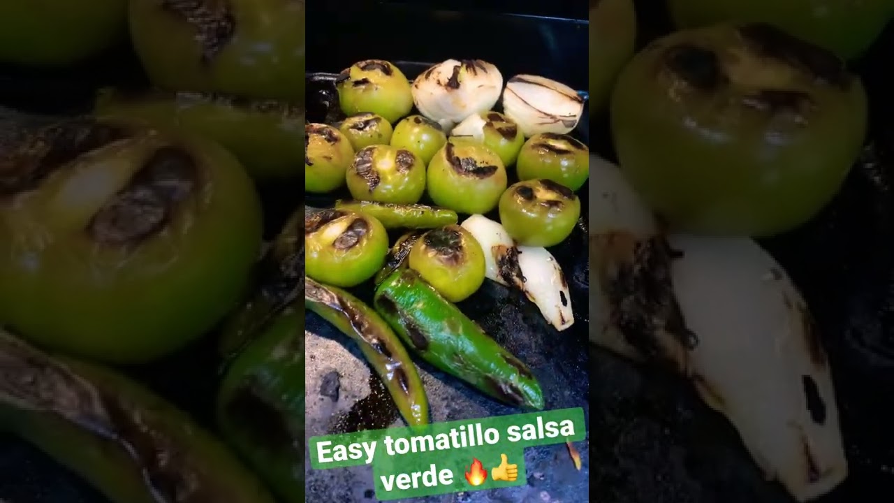 Easy tomatillo salsa verde recipe! 🔥🔥👍