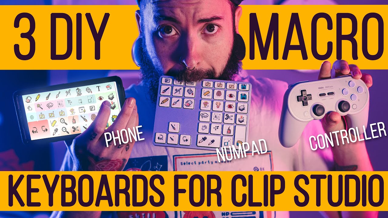 3 D.I.Y Wireless Macro Keyboards for Clip Studio Paint |  TabMate Alternatives | Windows - iOS - OSX