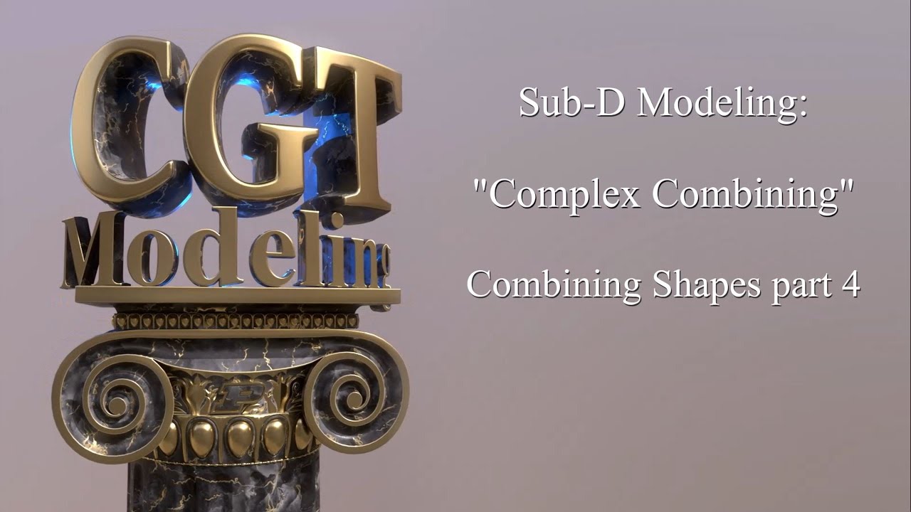 Maya Modeling: Combining Shapes part 4 - Complex Combining