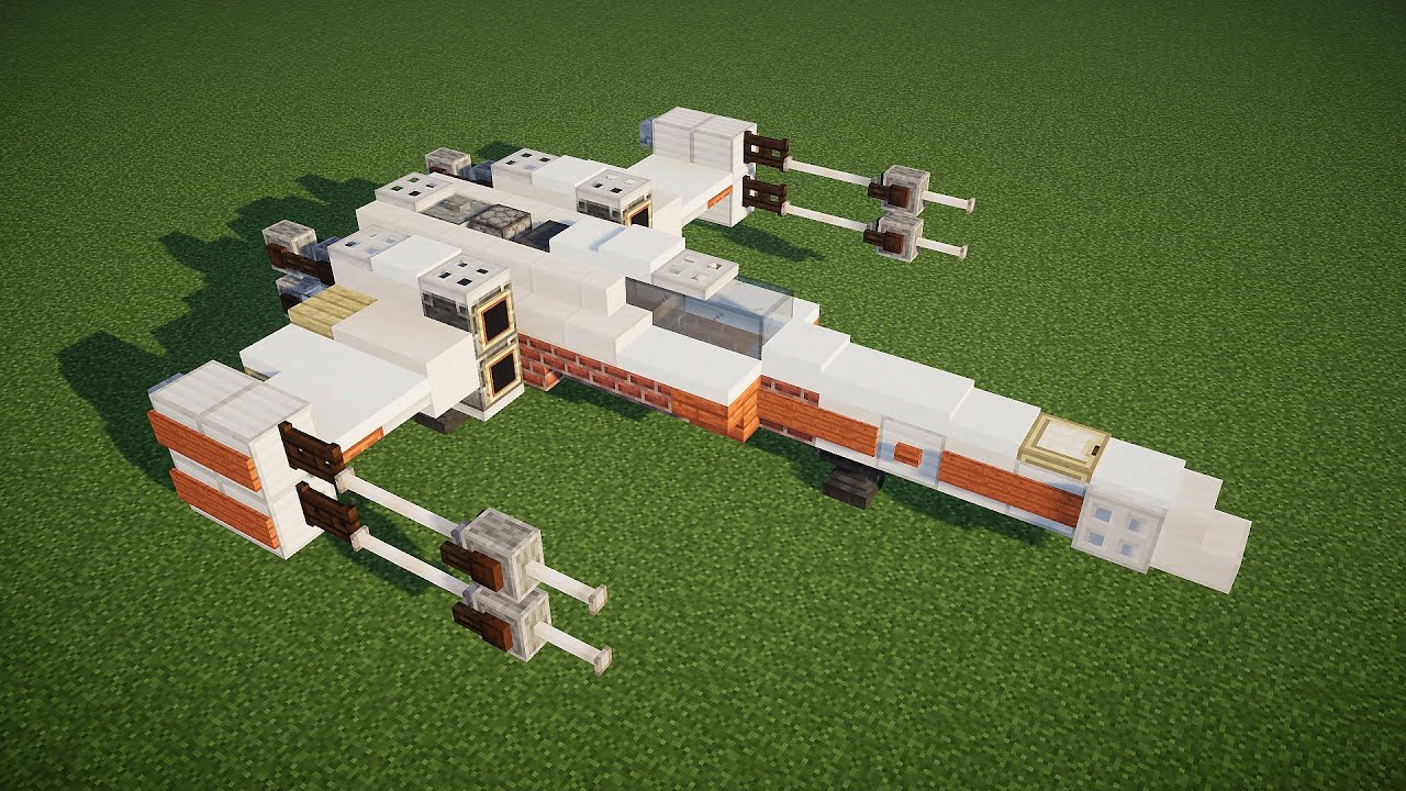 Minecraft X-wing Tutorial 1:1 Scale