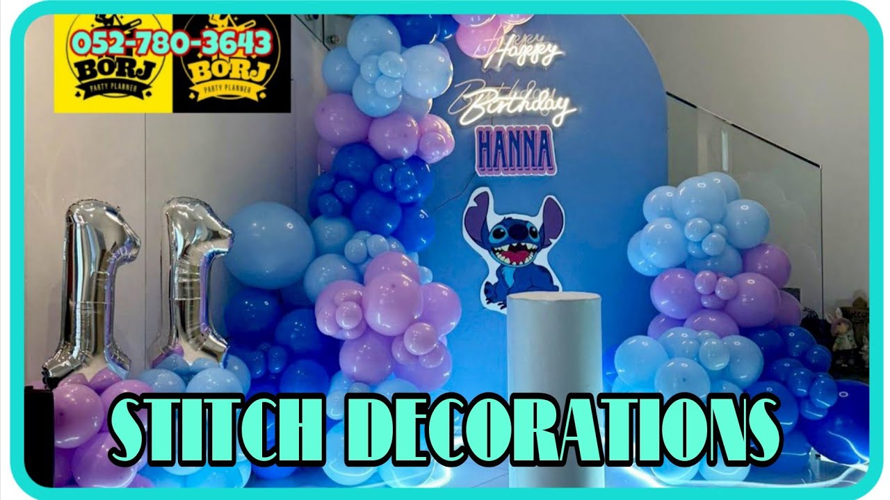 STICH HOUSE DECORATIONS WITH GAMES, FACE PAINTING, MAGIC SHOW || BubblyVanessa 