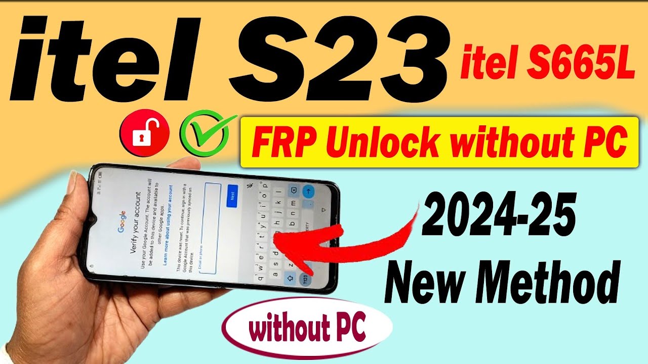 itel S23 Google unlock 🔓 itel S23 (s665L) frp bypass without Computer #itels23frpbypass