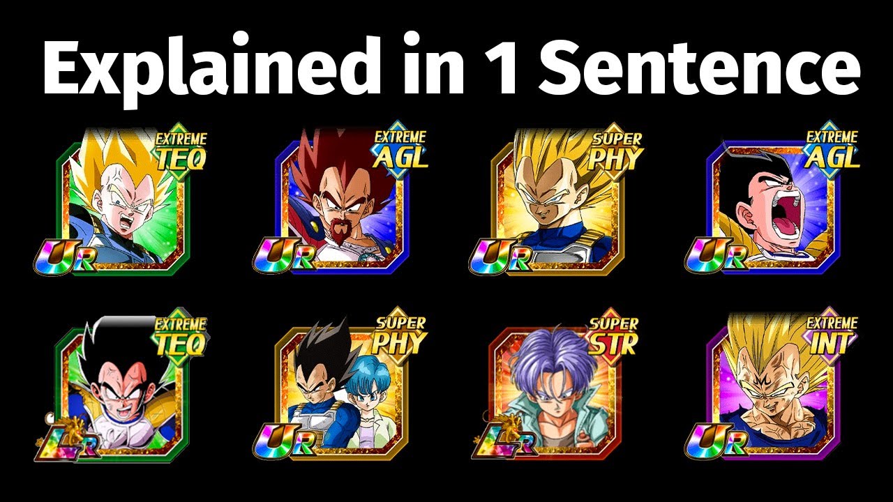 Explaining 15 Dokkan Battle units in 1 Sentence (Vegeta Family)
