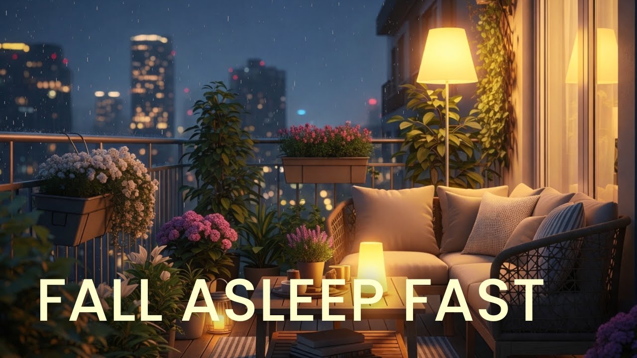 Fall Asleep Fast 🌙 Soft Piano & Gentle Rain for Deep Sleep | Insomnia Relief