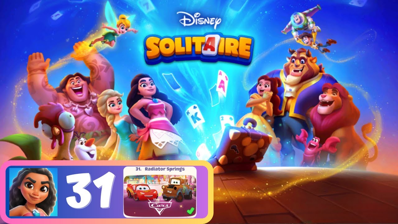 Disney Solitaire - Scene 31: Cars - Gameplay