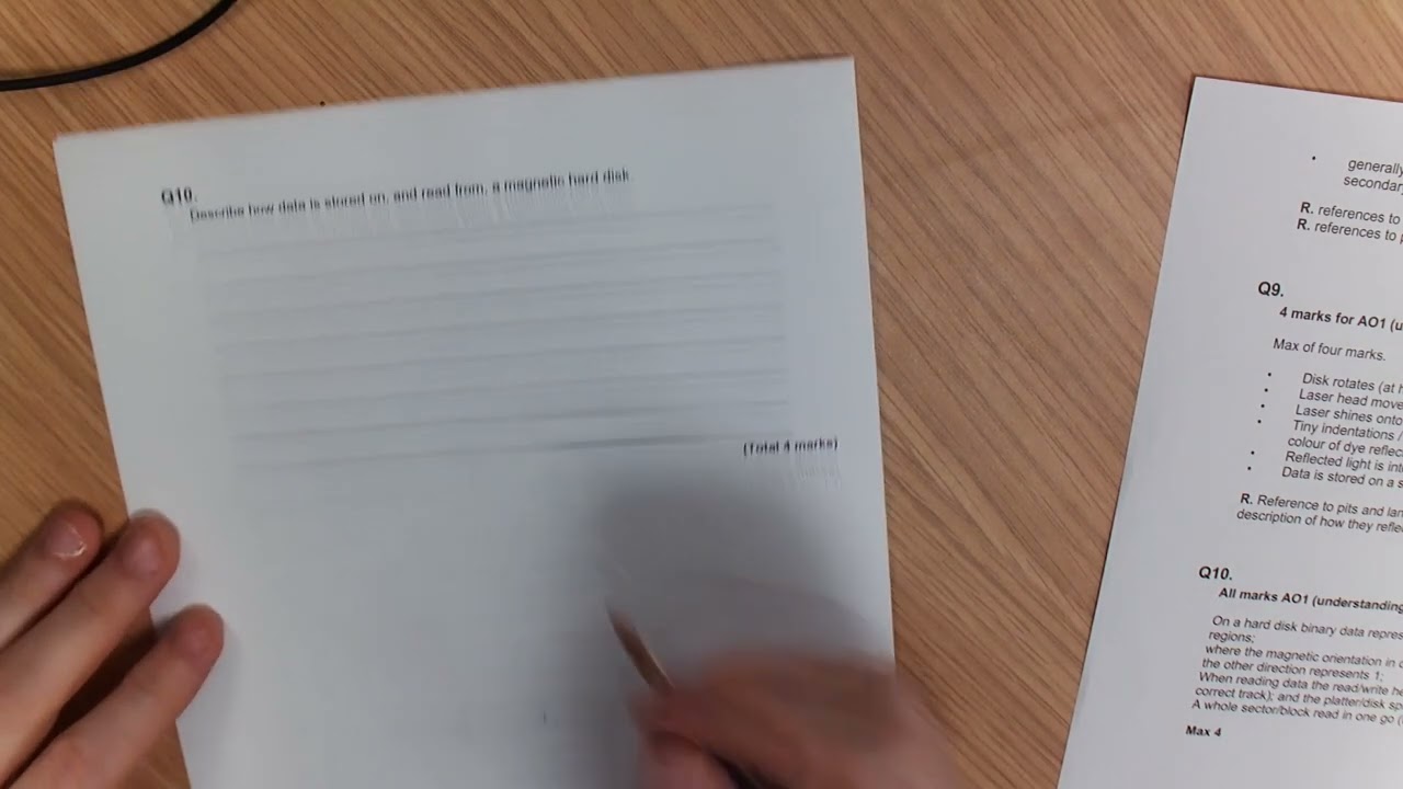 GCSE AQA - Computer Science - Magnetic / Optical Storage