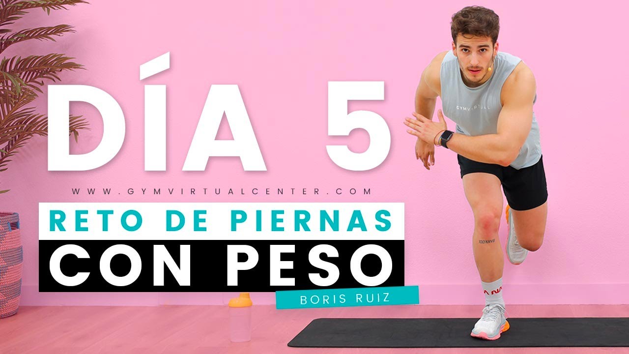 RETO 7 PIERNAS PERFECTAS | Ejercicios para aumentar piernas y glúteos con peso - Día 5