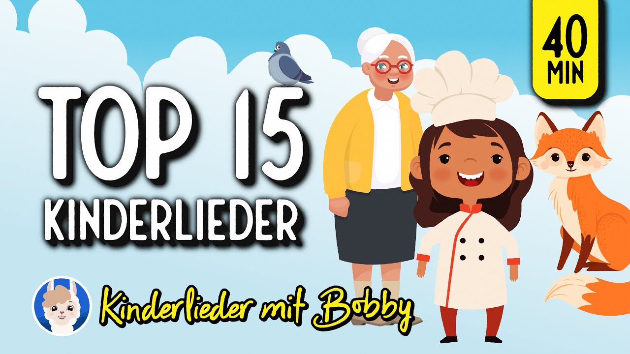 15 Deutsche Kinderlieder die jeder kennt [40min] - Kinderlieder mit Bobby
