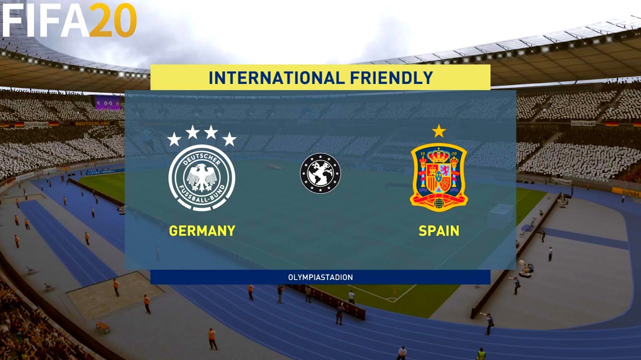 FIFA 20 | Germany vs Spain - International Match - Full Match & Gameplay