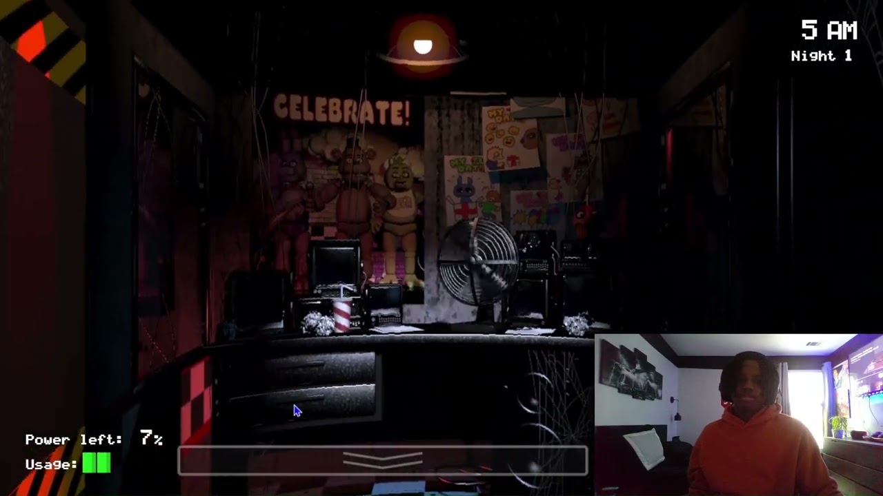 Five Nights at Freddy Gameplay Part 1 Bonnie Was Doing the Most.