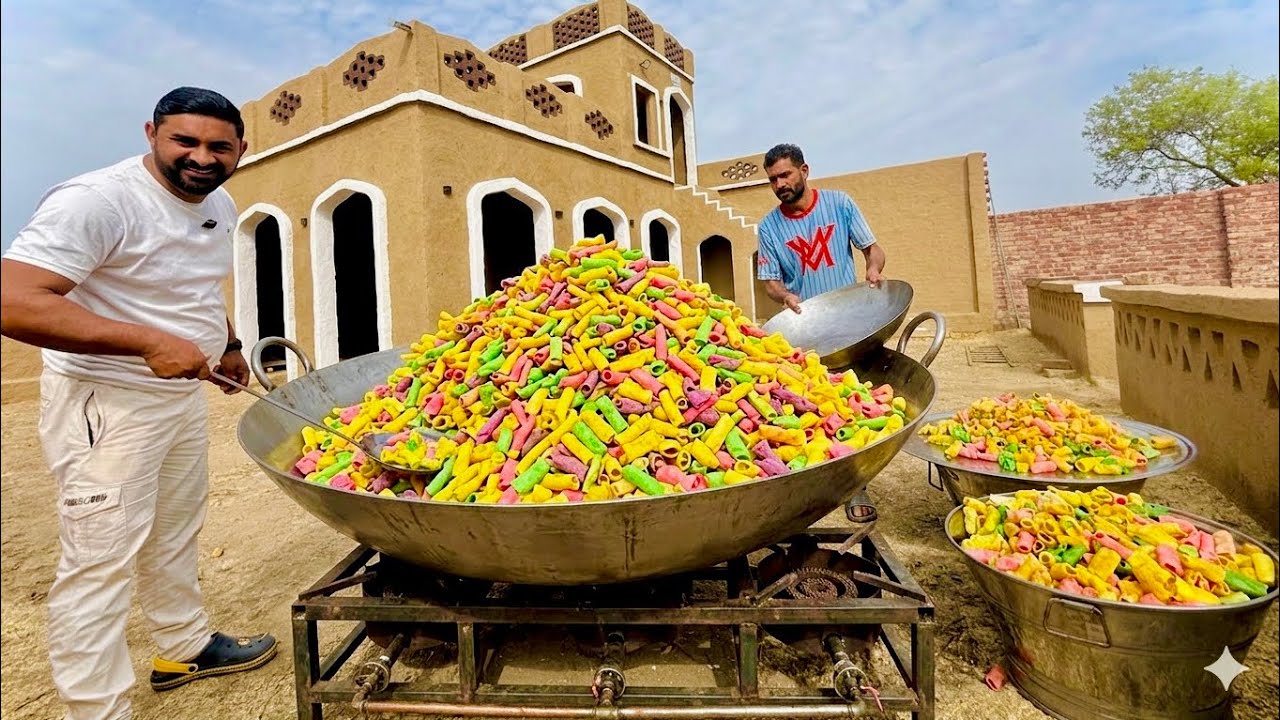 🔥 “Making a HUGE Papad for Whole Village Kids 😱 Mukkram Saleem