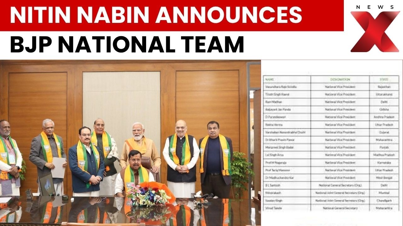 BJP New Team: Nitin Nabin Announces National Office Bearers | NewsX
