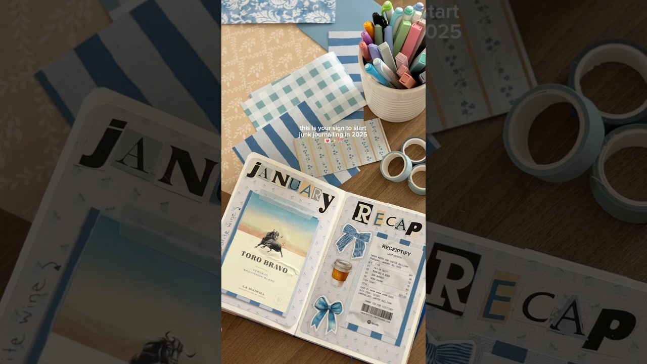 this is your sign to start a junk journal in 2025💌✂️ #junkjournal #journaling #crafty