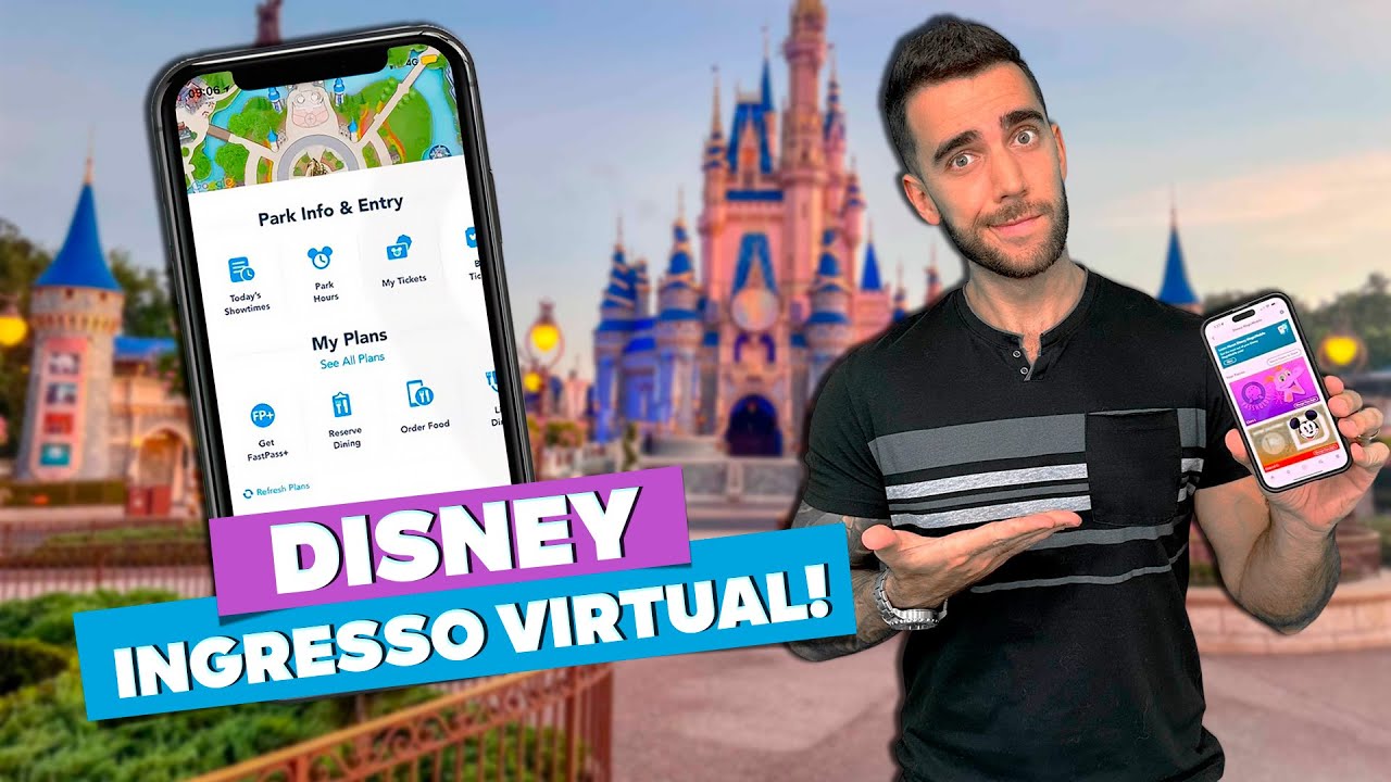 Ingresso virtual da DISNEY ORLANDO! Entre nos parques com seu celular! Adeus fila da bilheteria!