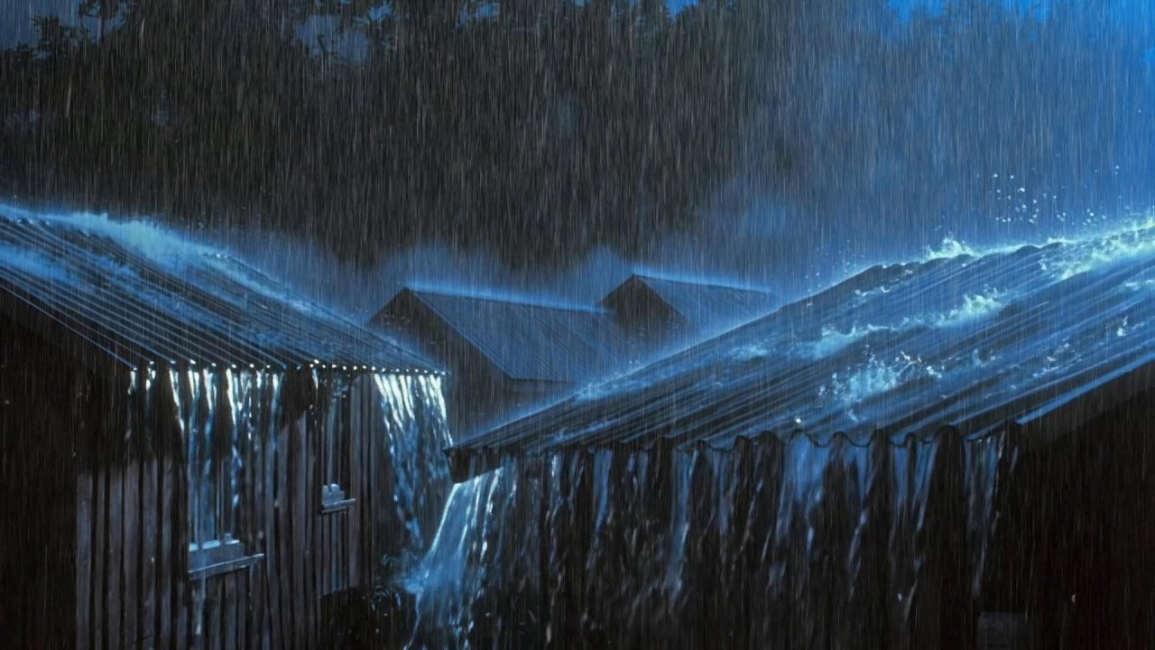 Heavy Rain Pouring Over the Landscape 🌧️ | Sleep Fast Ambience for Insomnia