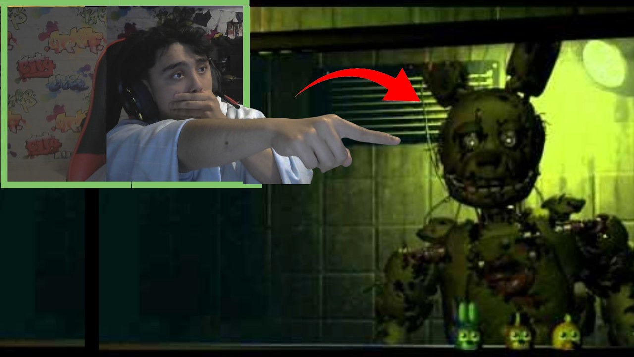 IL ÉTAIT DÉJÀ LÀ… Springtrap m’a fait paniquer 😱 (Nuit 1 & 2)