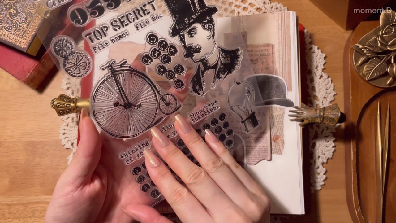 ASMR 요청하신 빈티지 진하고 구수하게 낉여왔어요🍲 Art Journaling #scrapbooking #papertherapy #コラージュ #collage 다꾸