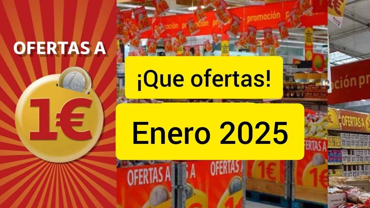 Alcampo todo a 1 euro Enero 2025.  Lo que conseguí de oferta supermercado España.