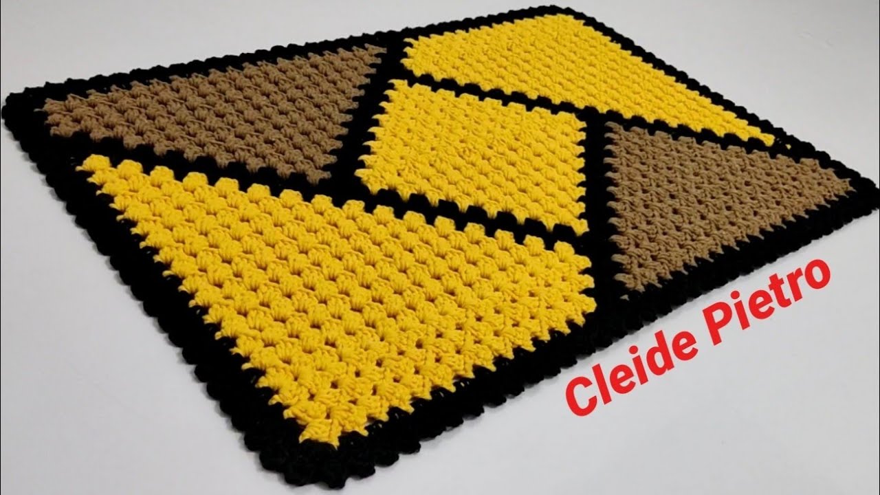 Tapete de crochê retangular/ Cleide Pietro