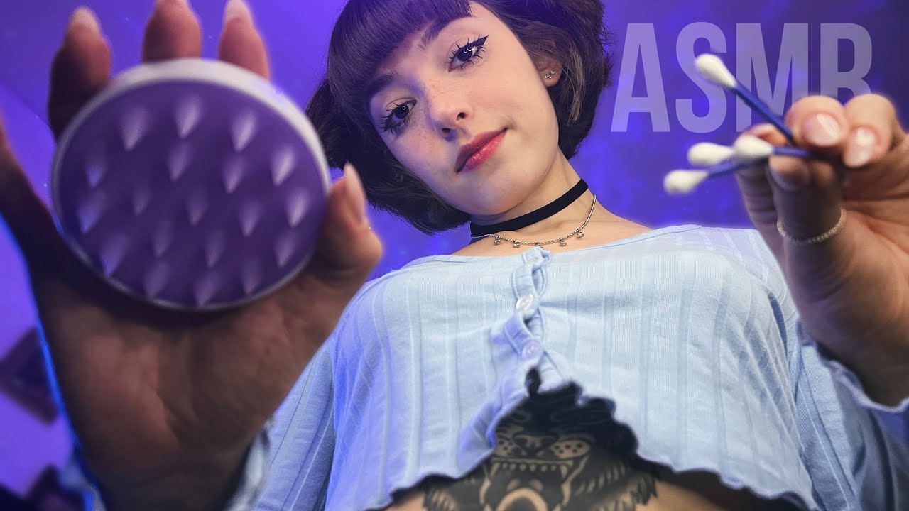 ASMR MAS VOCÊ ESTÁ DEITADA(O) NO MEU COLO | CARINHOS SUAVES E DELICADOS 😴